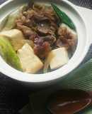 牛こま切れで作る！関西すきやき風肉豆腐