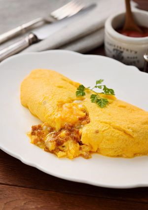 大豆ミンチとチーズの極上とろとろオムレツ-レシピのメイン写真