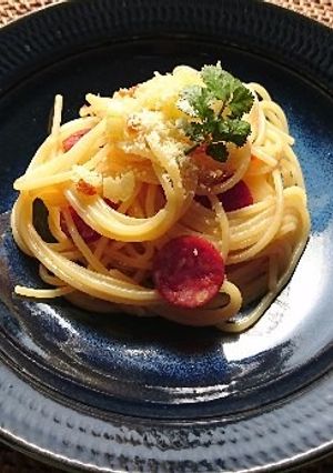 生だしでサラミと生姜のスパゲッティーニ-レシピのメイン写真