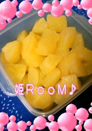 レンジde林檎のコンポート♪-レシピのメイン写真