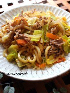 m野菜たっぷり☆定番焼きうどん-レシピのメイン写真