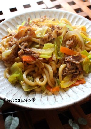 m野菜たっぷり☆定番焼きうどん-レシピのメイン写真