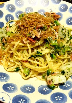 しらすとカブの青のりペペロンチーノ-レシピのメイン写真
