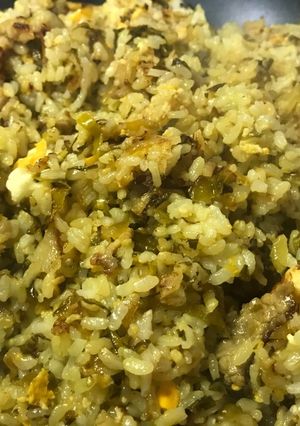 高菜と豚バラの簡単パラパラ炒飯-レシピのメイン写真
