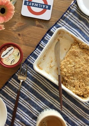 簡単美味しい、アップルクランブル-レシピのメイン写真