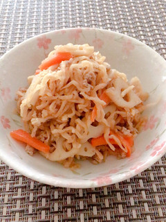 作り置きに♬切り干し大根と挽肉の炒め煮♬-レシピのメイン写真