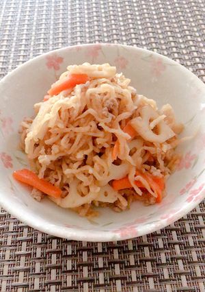作り置きに♬切り干し大根と挽肉の炒め煮♬-レシピのメイン写真