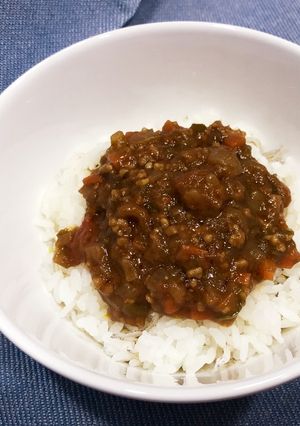 簡単トマト缶でキーマカレー-レシピのメイン写真