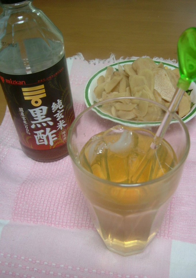 黒酢を使ってはちみつ生姜サワー-レシピのメイン写真