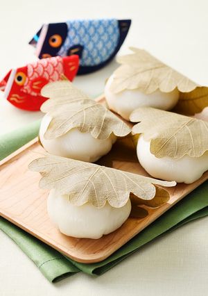 砂糖不使用！レンジでもちもち糀甘酒柏餅-レシピのメイン写真
