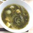磯の香りが食欲をそそる!青のりの味噌汁