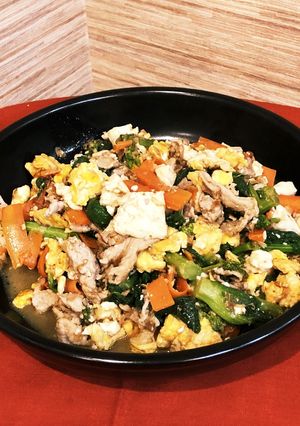ご飯がススム！簡単♡菜の花チャンプル-レシピのメイン写真