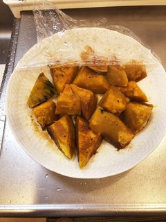 時短!レンチン!かぼちゃの煮物-レシピのメイン写真