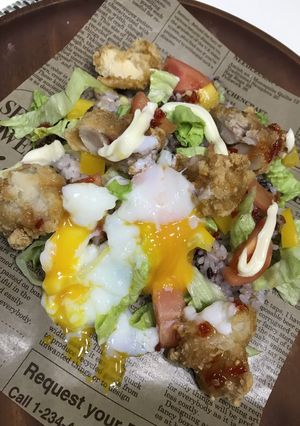 ローソンのお惣菜で簡単アジアンボウル-レシピのメイン写真