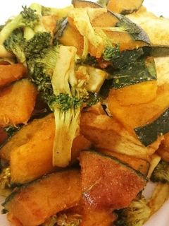 かぼちゃとブロッコリーのカレー炒め-レシピのメイン写真
