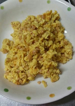 少し甘めの納豆たまご♪-レシピのメイン写真