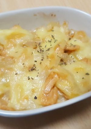 レンジで！玉ねぎとツナのチーズ焼き-レシピのメイン写真