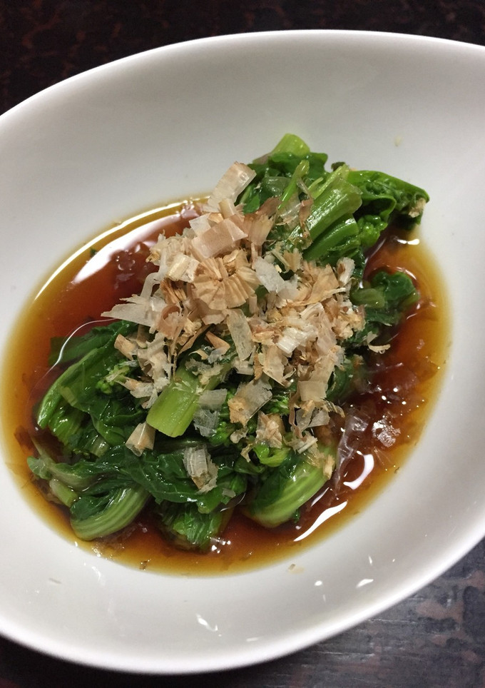 農家の食卓〜菜の花のお浸し〜-レシピのメイン写真
