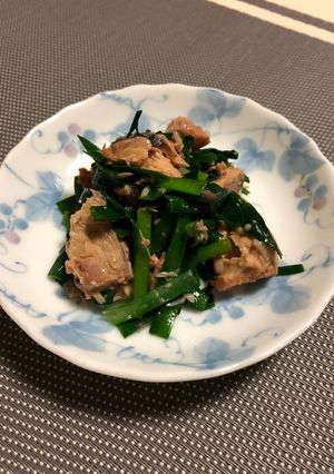 サバ缶とニラのパワー和え-レシピのメイン写真