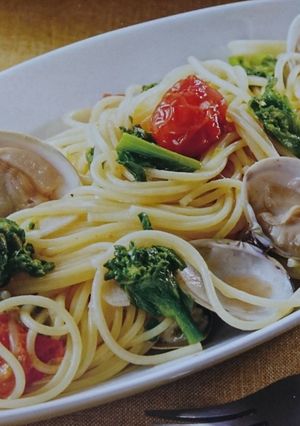 ハマグリと菜の花のパスタ-レシピのメイン写真