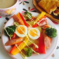 รูปของ インスタ映え♪レンジで小麦粉ガレット風
