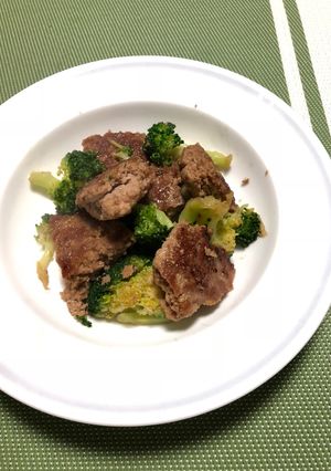 ブロッコリーとひき肉のソース炒め-レシピのメイン写真