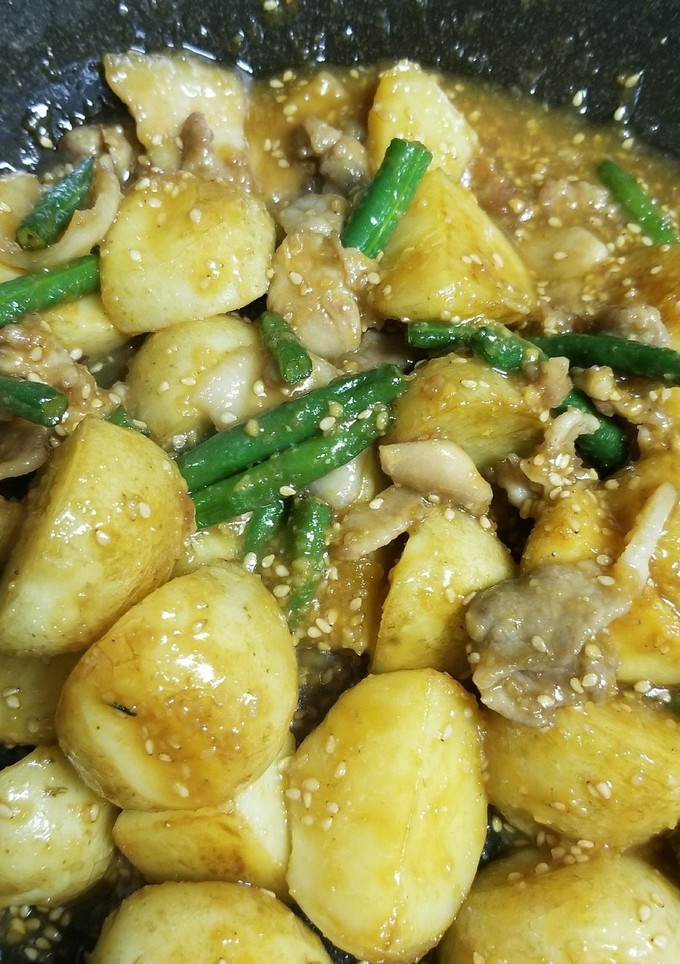 新じゃがと豚肉の味噌炒め-レシピのメイン写真