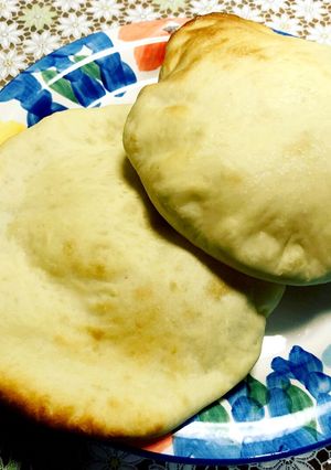 材料入れてこねるだけ！楽チンピタパン♪-レシピのメイン写真