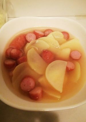 じゃがいもとウィンナーのコンソメスープ-レシピのメイン写真