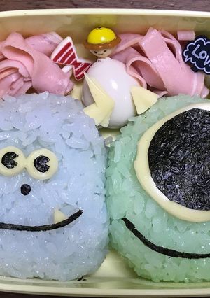 キャラ弁☆サリー＆マイク♡-レシピのメイン写真