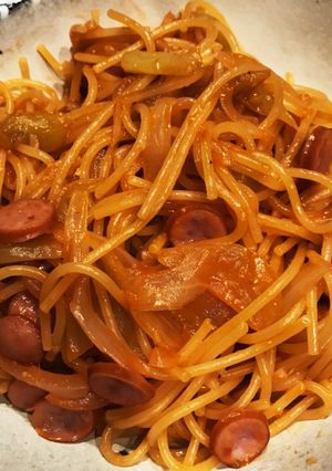 フライパンだけでナポリタン-レシピのメイン写真