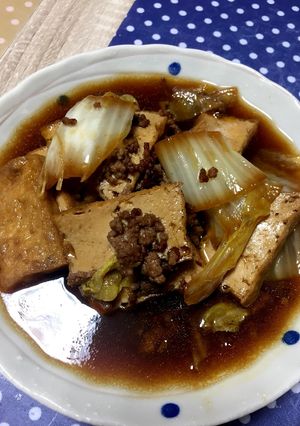 ご飯もりもり！肉厚揚げ煮-レシピのメイン写真
