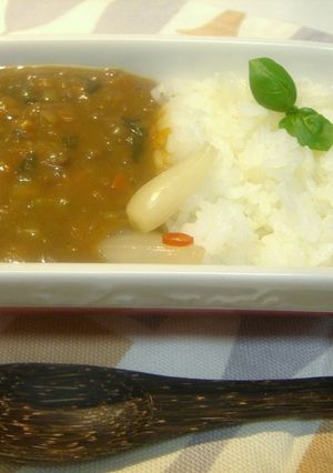 簡単(*^▽^*)FPで小松菜カレー♪-レシピのメイン写真