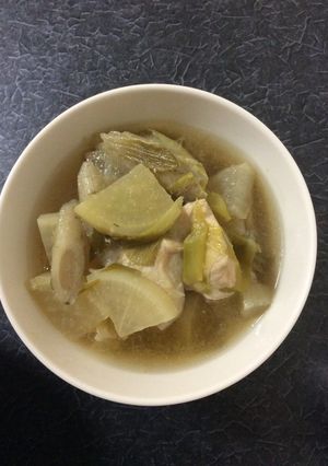鶏肉と大根とごぼうとねぎのゆずこしょう煮-レシピのメイン写真