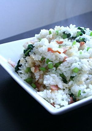 明日葉チャーハン-レシピのメイン写真