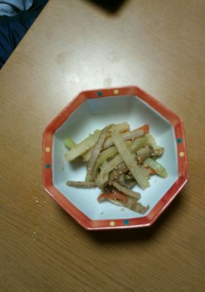 ごボウセロリの塩きんぴら-レシピのメイン写真