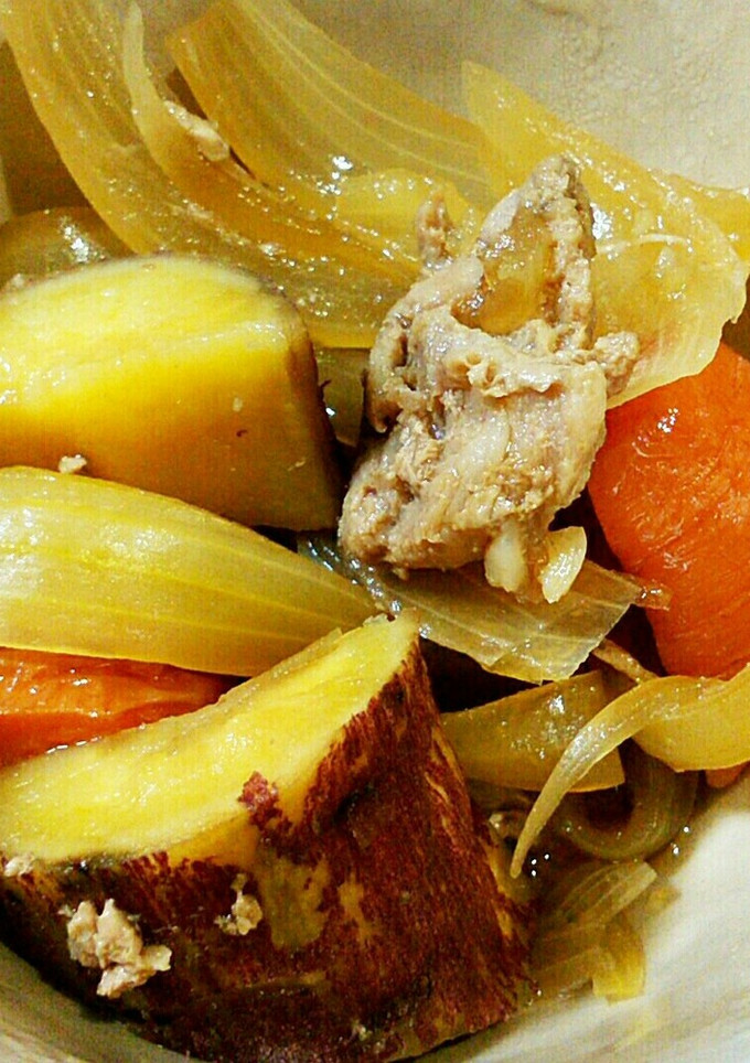 レンジで簡単　さつまいもの肉じゃが-レシピのメイン写真