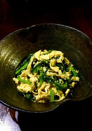 春菊のお浸しひと工夫！-レシピのメイン写真