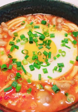 鍋いらずの手抜きスンドゥブ-レシピのメイン写真