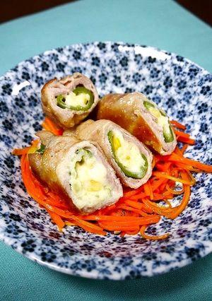 簡単!ピーマンの肉巻き☆チーズポテト-レシピのメイン写真