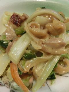 白菜と鶏皮のワサビマヨ炒め-レシピのメイン写真