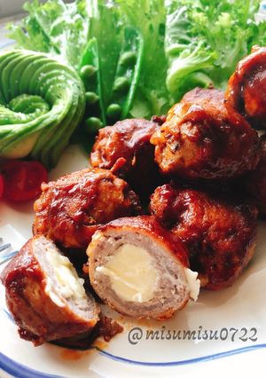 豚こまチーズボールケチャップ煮込み(動画-レシピのメイン写真