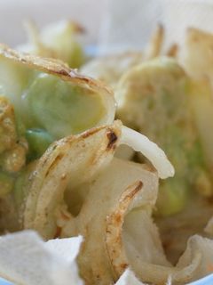 フライパンで玉葱と空豆のかき揚げ-レシピのメイン写真