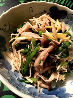 春菊とキノコの和え物-レシピのメイン写真