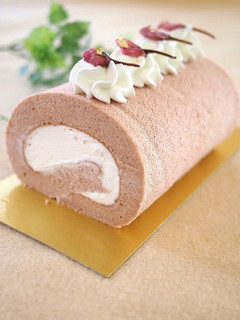 桜のシフォンロールケーキ-レシピのメイン写真