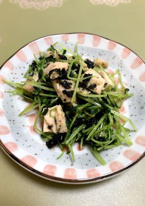 豆苗でさっと簡単☆和風ペペロンチーノ-レシピのメイン写真