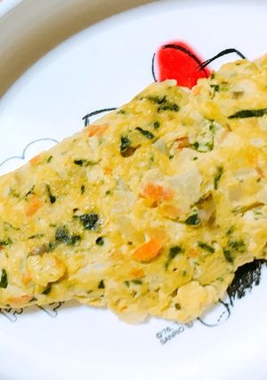 ふわふわ✩豆腐の野菜オムレツ-レシピのメイン写真