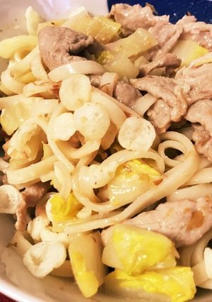 豚肉と白菜の塩麹焼うどん-レシピのメイン写真