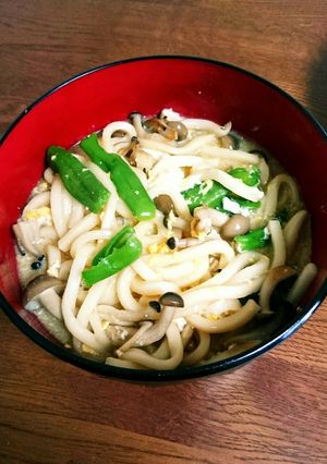 しめじとししとうの簡単ランチうどん-レシピのメイン写真