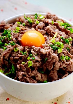 ワサビ牛丼（大盛り）-レシピのメイン写真